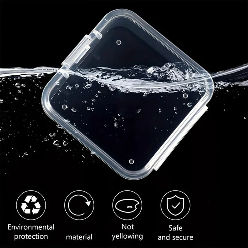 30 paquetes de contenedores de plástico pequeños transparentes, caja de almacenamiento transparente con tapa con bisagras para artículos pequeños (1,7x1,7x0,79 pulgadas)-ABXK
