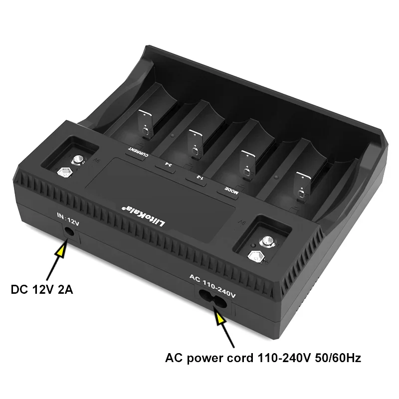 Imagem -03 - Carregador de Bateria da Exposição de Liitokala-lcd Lii-d4xl 21700 18650 3.7vli-íon 3.2v Lifepo4 1.2v Nimh cd 26650 26700 32700 d aa Aaa 9v