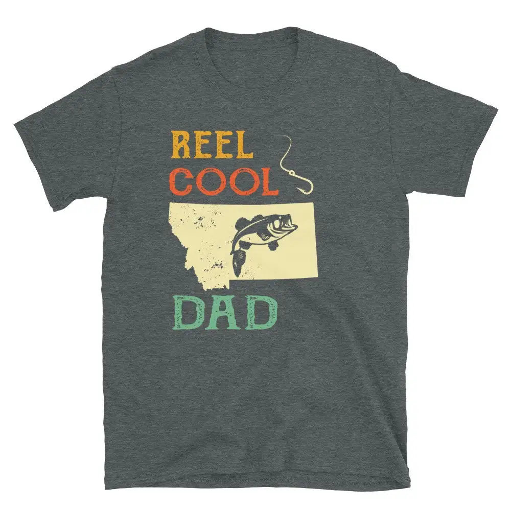 Reel Cool Dad Montana Fishing T Shirt Best Fisherman Fishermen s For Men