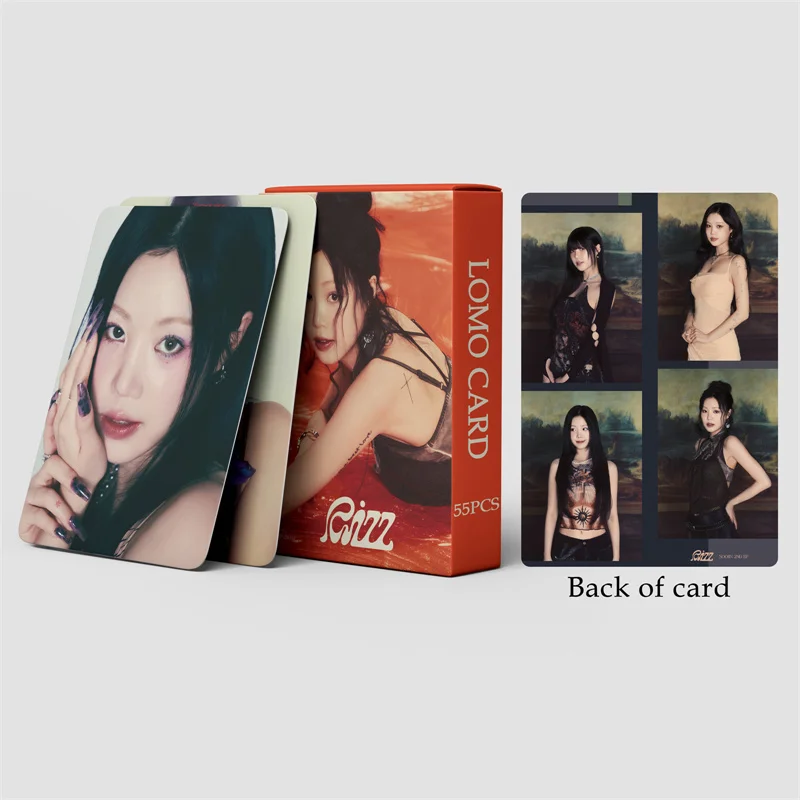 55pcs/set KPOP Seo Soo Jin Album SOOJIN HD Fine Gift Photo Card RIZZ Card SUSU Girl Favorite Card Postcard LOMO Card K-POP