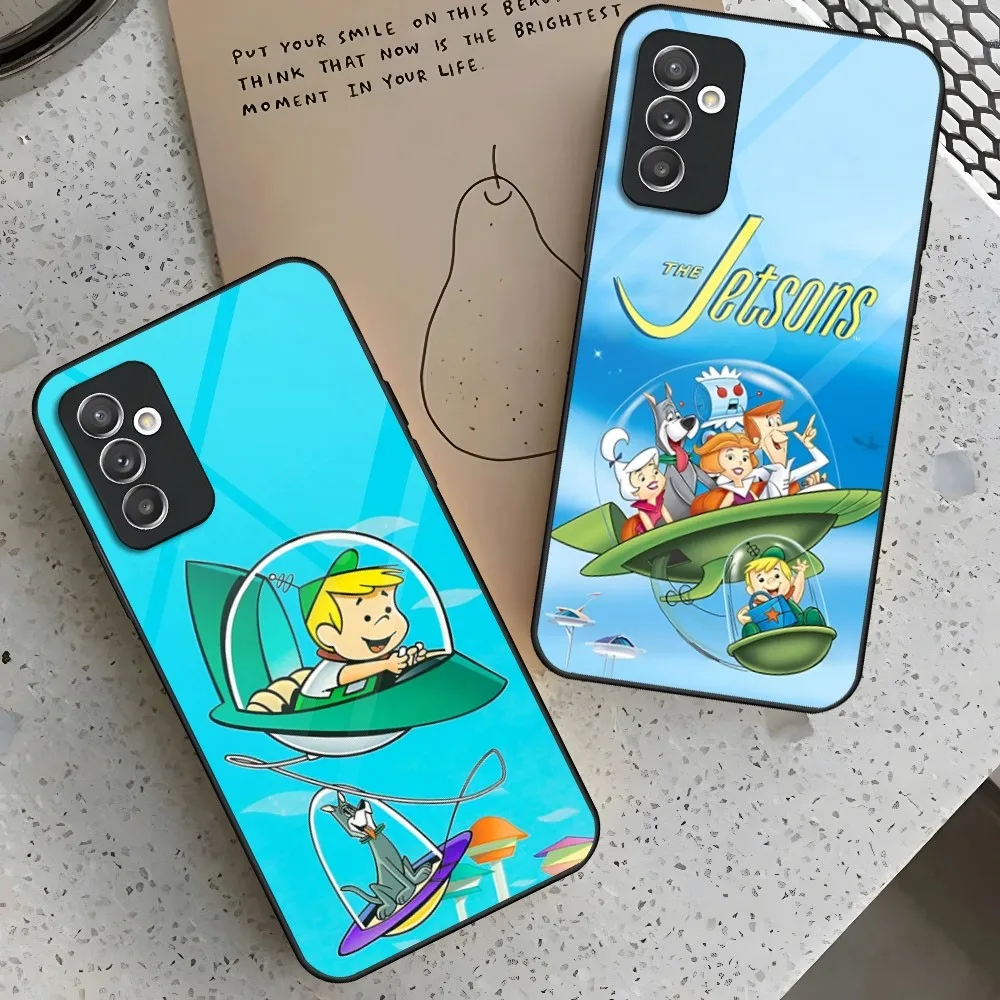 Cartoon T-The J-Jetsons Phone Case for Samsung Galaxy S24 S23 S22 S21 S20 A24 A34 A54 A53 Note20 M54 Fe Ultra Plus Glass