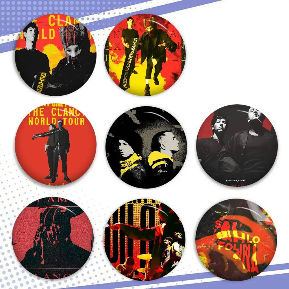 T-Twenty One Pilots Band Creator Blechpin-Anstecker, individuell gestalteter Anime-Charakter, Old-School-Brosche, Cartoon-Kragenabzeichen, Schmuckgeschenk
