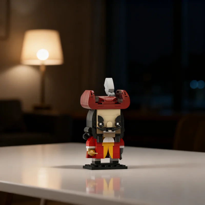 231 piezas MOC Capitán Gancho Peter Pan Brickheadz, Bloques de Construcción, Set de Exhibición, Kit Coleccionable, Juguete de Regalo para Adultos