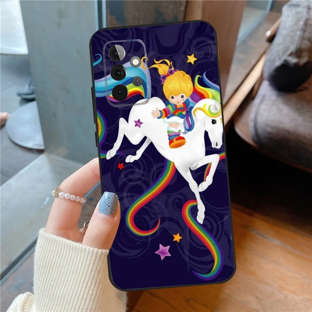 Cute R-Rainbow Brite  Phone Case For SamsungS24,23,22,21,S20 Ultra Pro 10,S30Plus,S9,20lite Ultra Black Cover