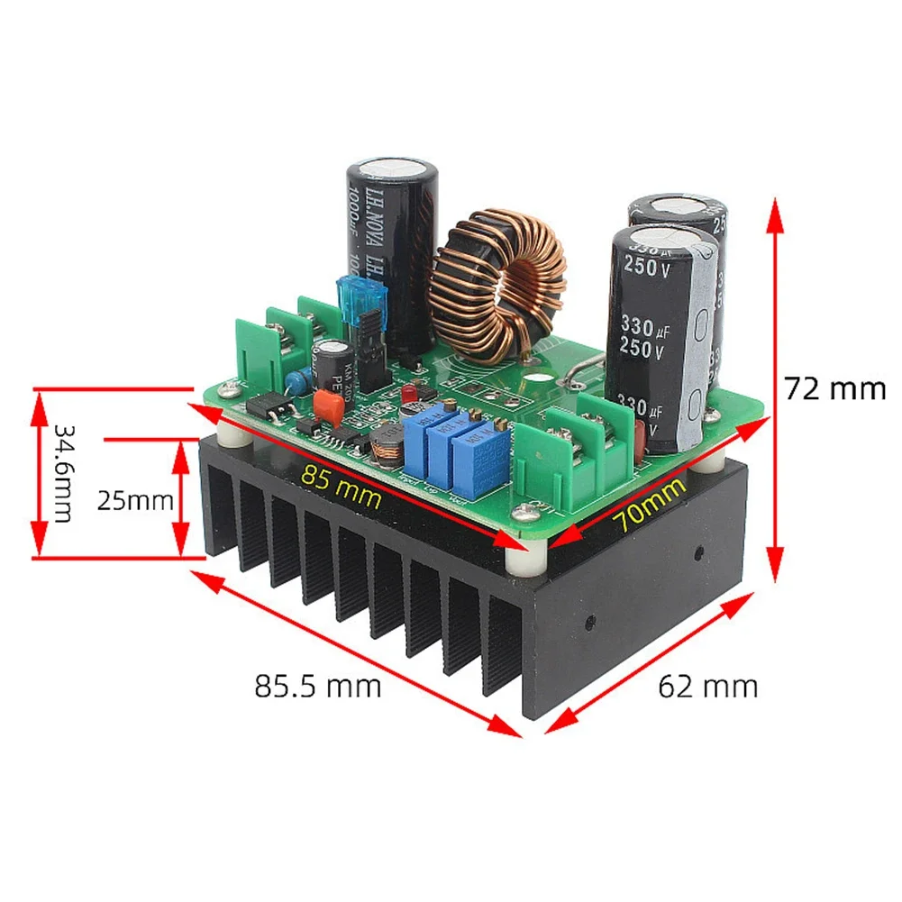 Dc-Dc Boost Converter Module 8-60V To 12-130V 900W 15A Step Up Voltage Regulator For Solar Battery-Automotive High Voltage Apply