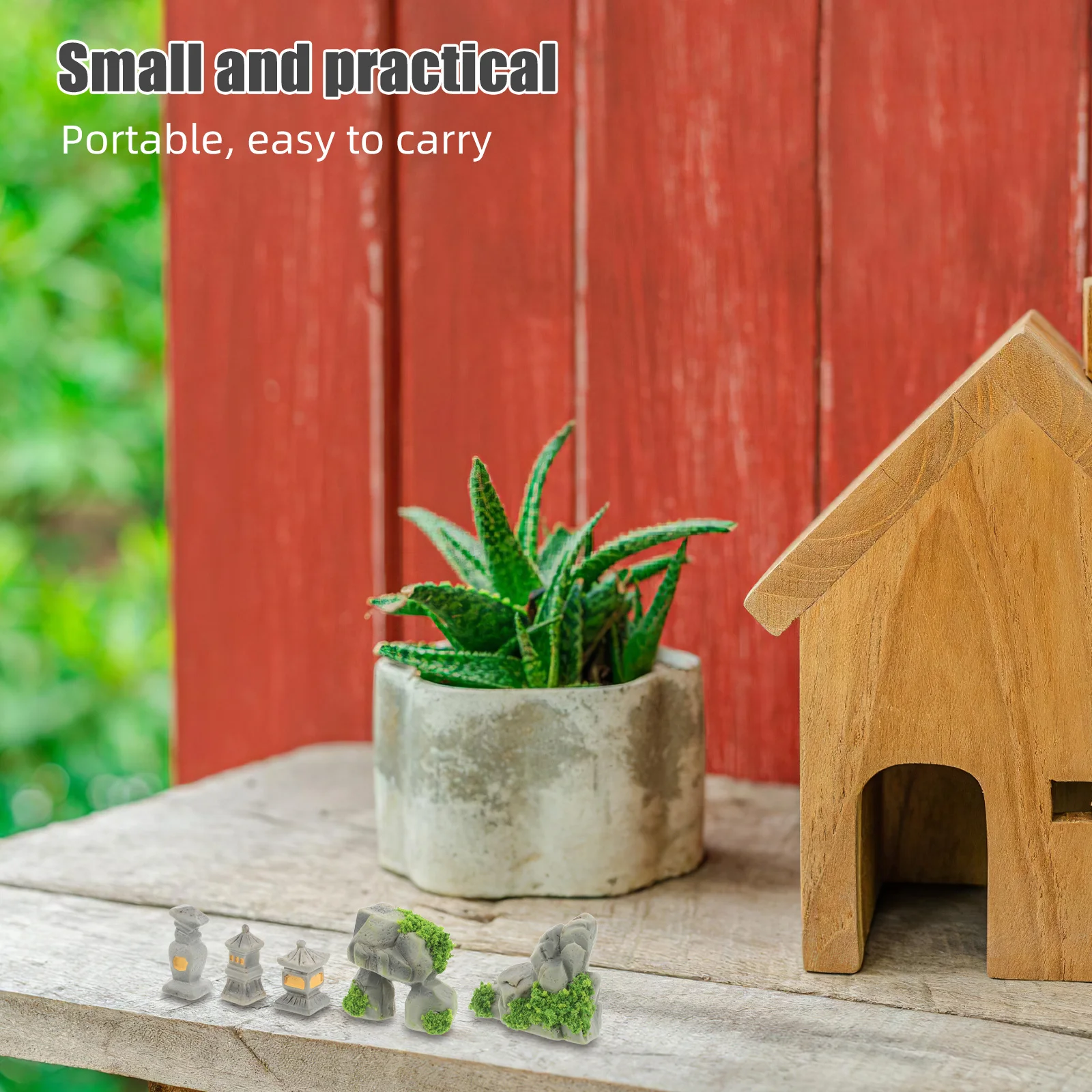 

16pcs Micro Landscape Stone Decor Resin Fairy Garden Landscaping Ornaments For Diy Miniature Yard Pathway Indoor Outdoor Garden