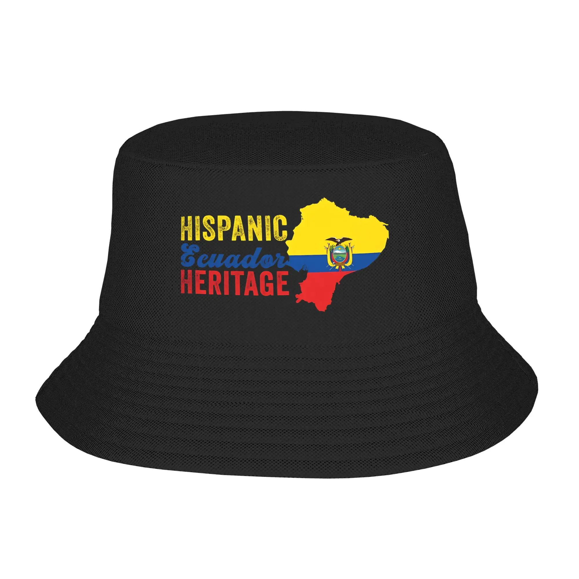 Vacation Headwear Ecuador Flag Merchandise Bucket Hat Fashion Girls  Ecuatoriana Bandera Sun Hat