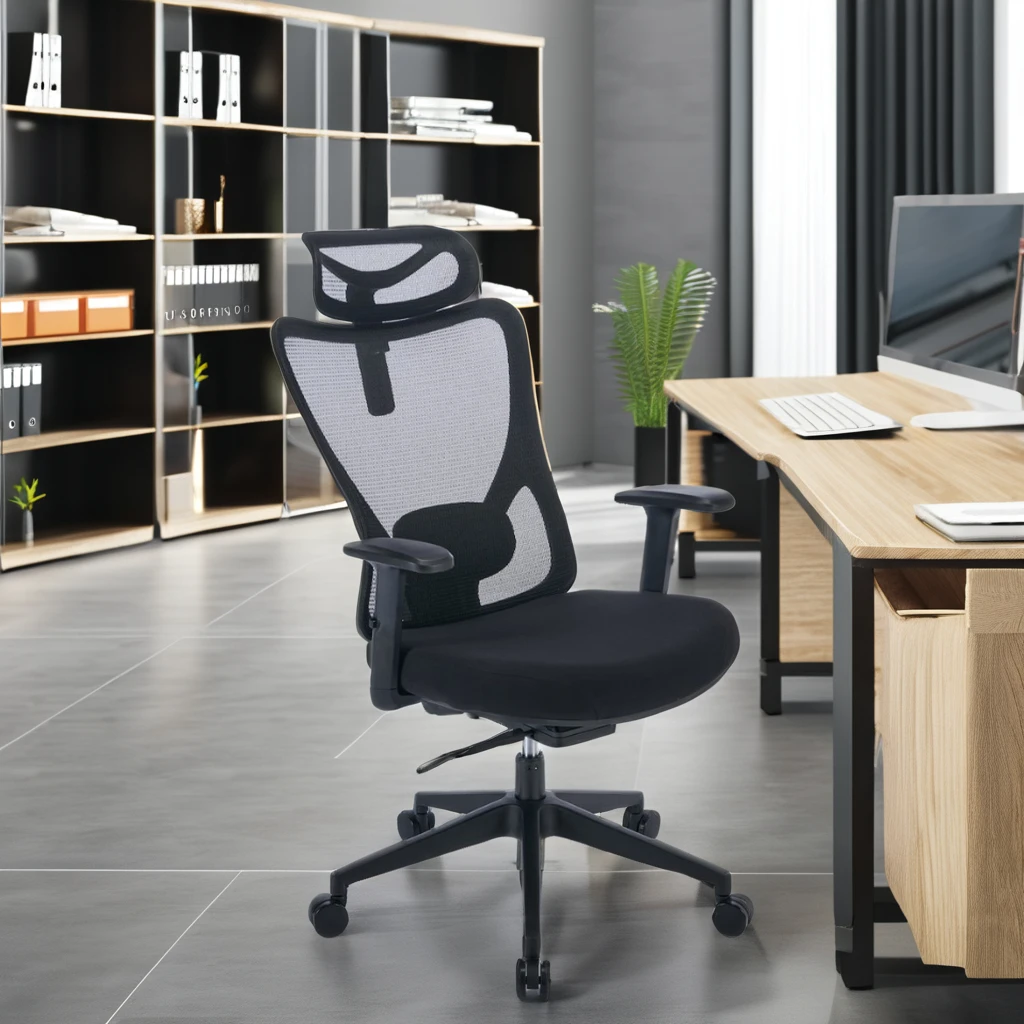 

July005 Wholesale Low Cost Modern Executive Ergonomic Office Chair High-Back Lift with Armrests Fabric Mesh Swivel Chair China M