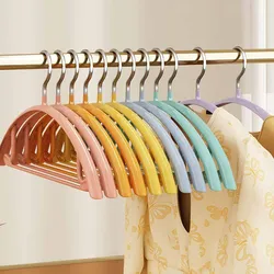 5pcs Non Slip PVC-Coating Metal Hangers for Sweaters,Shirt,Dress Suit Coat Hangers,Shoulder Bump Free T Shirts Clothes Hangers