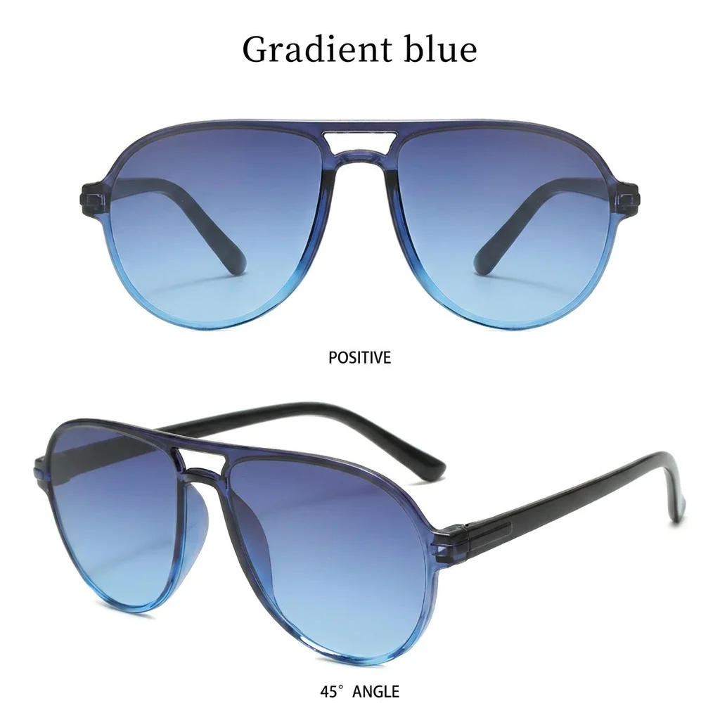 Double Bridge Shades   Sunglasses Pc Frame Sunglasses Retro Uv400 Glasses For Fashion Matching Party Gathering