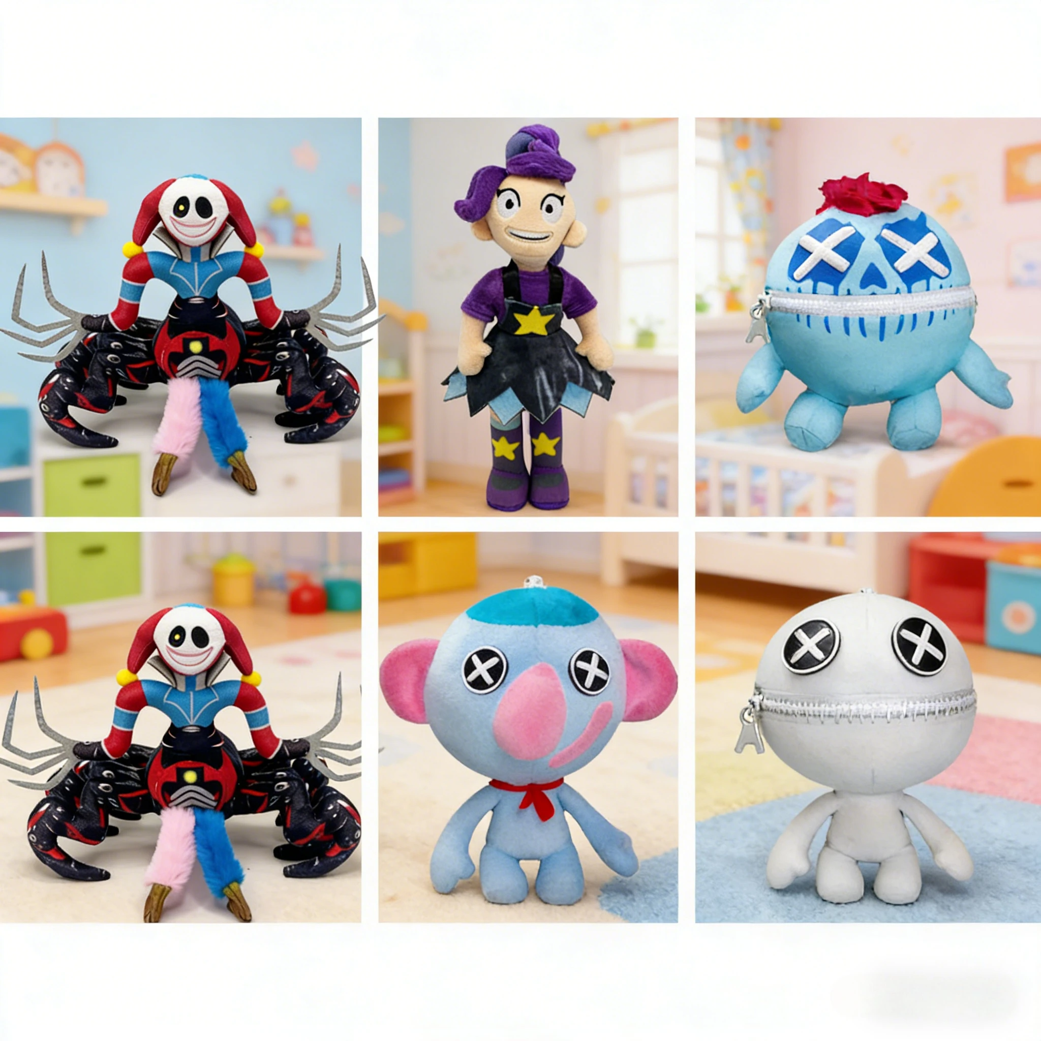 

The Prototype Wrongside Outimals Plush Soft Stuffed Doll Horror Game 5 Anime Character Toy Gift For Teens Gamers Fans Home Decor