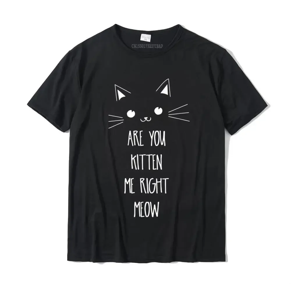 

Camiseta "Are You Kitten Me Right Meow" para hombre, camisa de marca Harajuku, ropa de Navidad, camiseta estболее