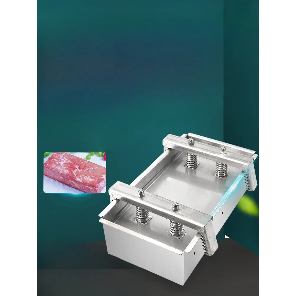 304 stainless steel meat pressing mold box, braised pork head meat container, stewed pork elbow, beef and mutton shaping meat pr