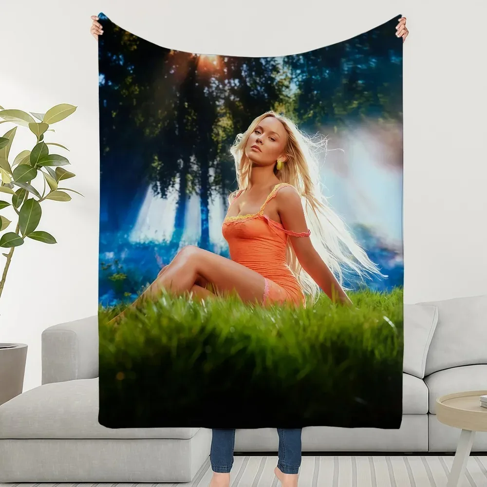 Z-ZaraS L-LarssonS Midnight Sun Blanket Throw Super Cosy Plush Living Room Sofa Couch Childish Birthday Gifts