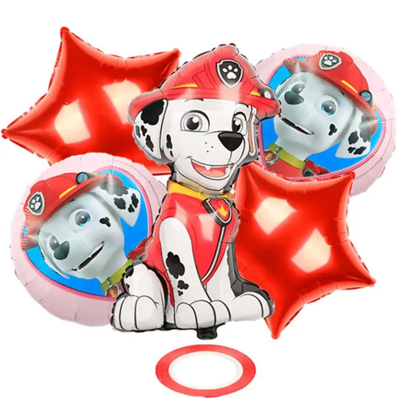 Paw Patrol Birthday Party Decoration Supplies Balloons Red PAW Patrol Paper Plates Cups Napkins Gift Bags Baby Shower Kids Event