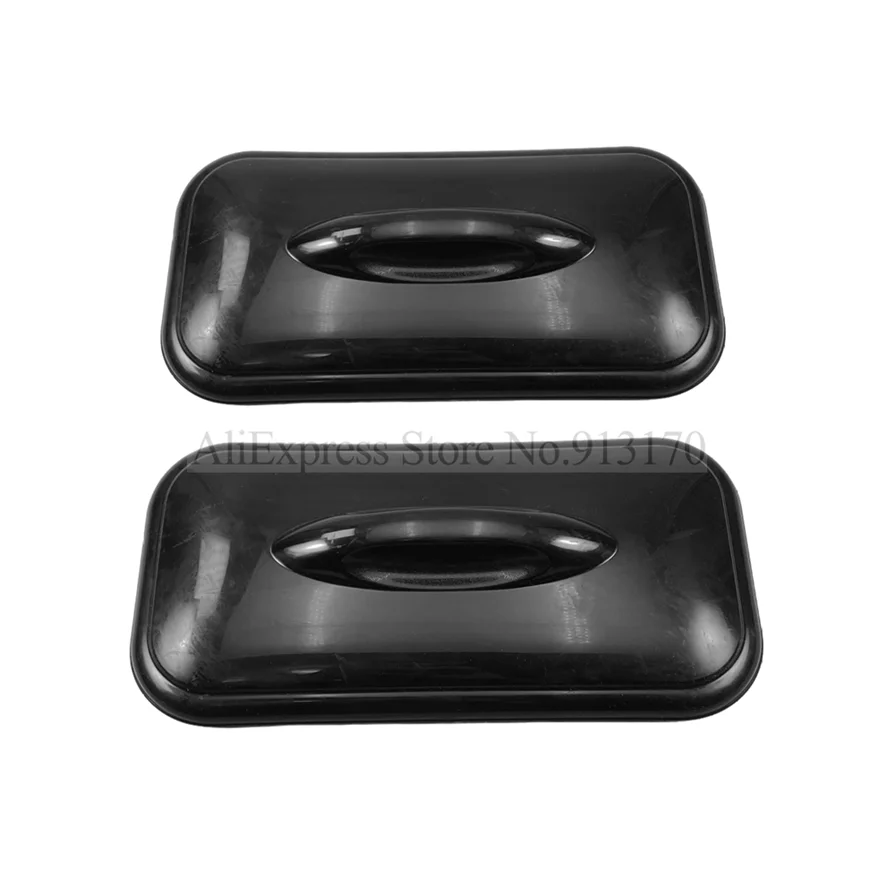 A Pair Black Arch Plastic Lid Cylinder Covers For Ice Cream Maker Accessories Soft Serve Machines Fittings 2 Pieces Width 18.5cm