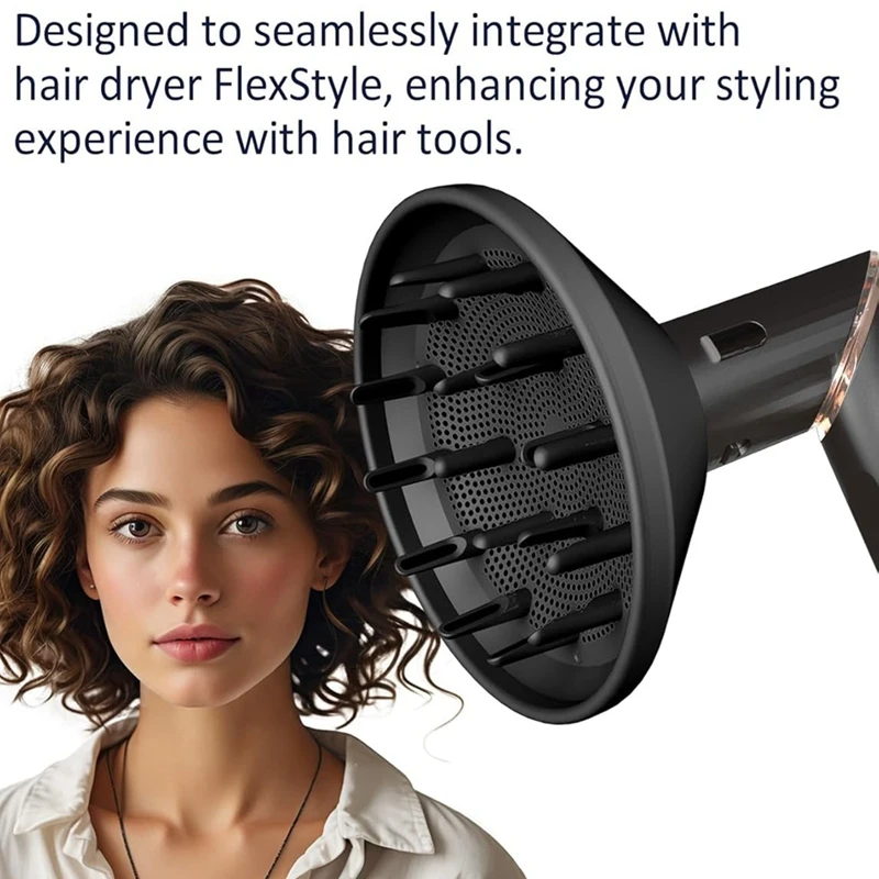 Diffuser Attachment For Shark Flexstyle  Hair Dryer Diffusers Curly Coily Hair Enhance Natural Curls Tool