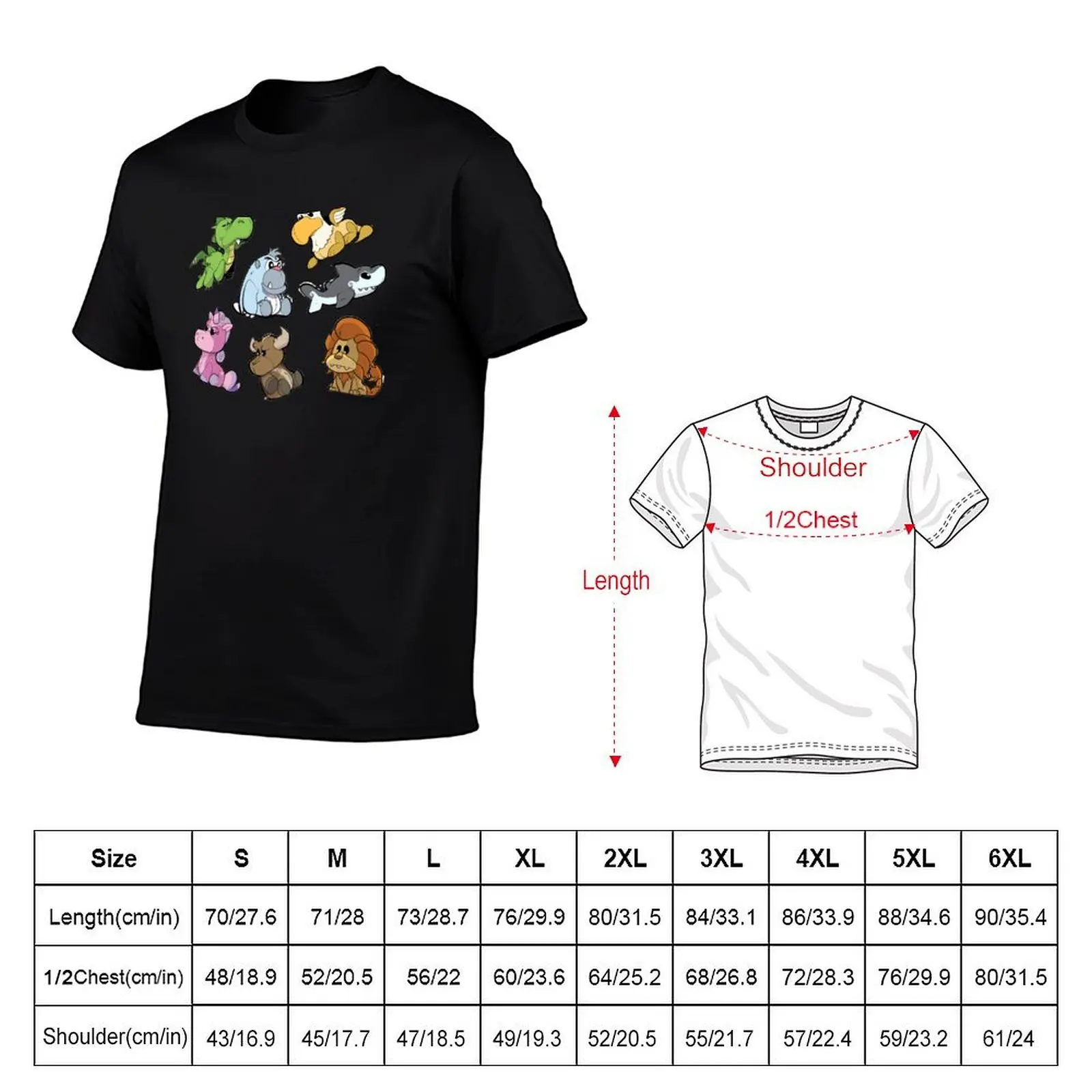 The Stuffed Crew Pattern T-Shirt Simple Trendy Casual T-Shirt