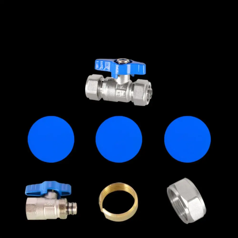 Precision Brass Ball Valve For Aluminum Plastic Tube Fitting Threaded Adapter Plumbing Repair Water Control Solution