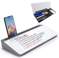 Whiteboard Desk Organizers Home Office with Storage Desktop Dry Erase Glass White Board Decoration Accessory Blackboard dresser