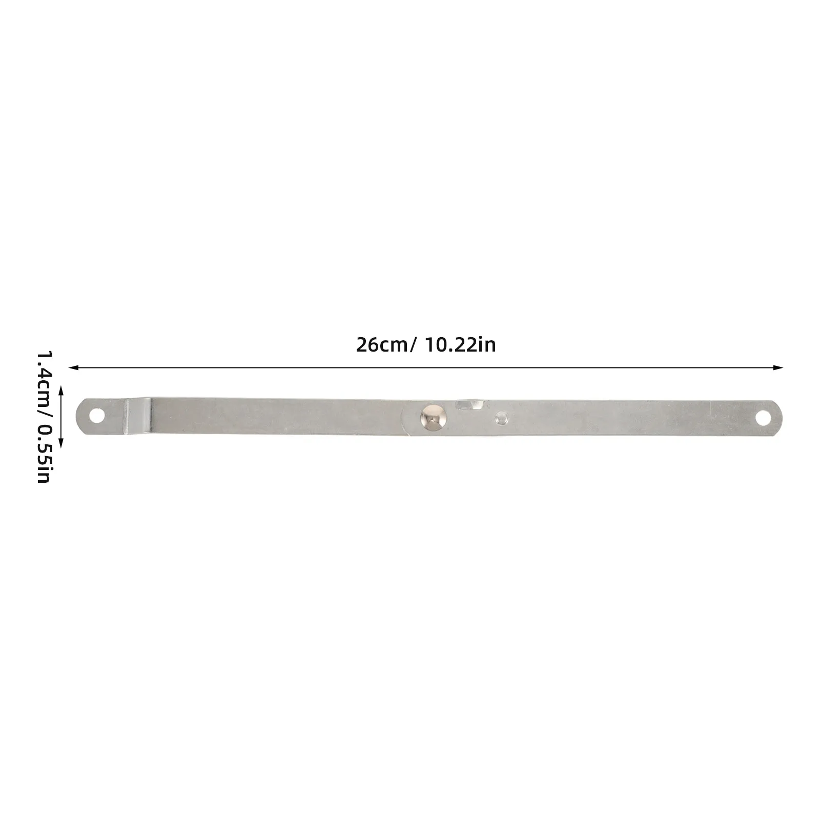 2Pcs Stainless Steel Folding Flap Lid Support Hinges Folding Stay Hinge Furniture Connector Brackets Right Side for Cabinet Desk