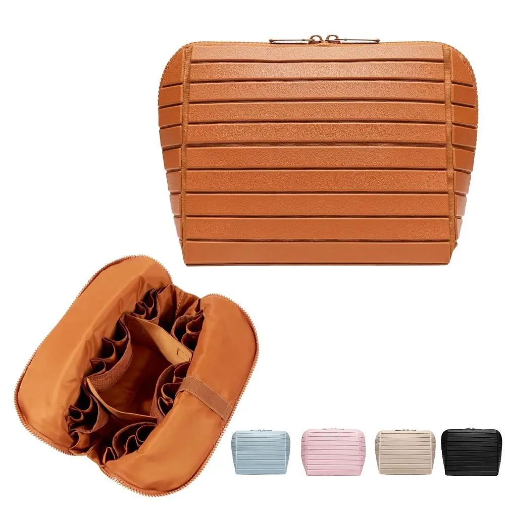 New Large Capacity Travel Makeup Bag Adjustable Dividers 27 Pockets Toiletry Bag Practical Portable Makeup Organizer for Women