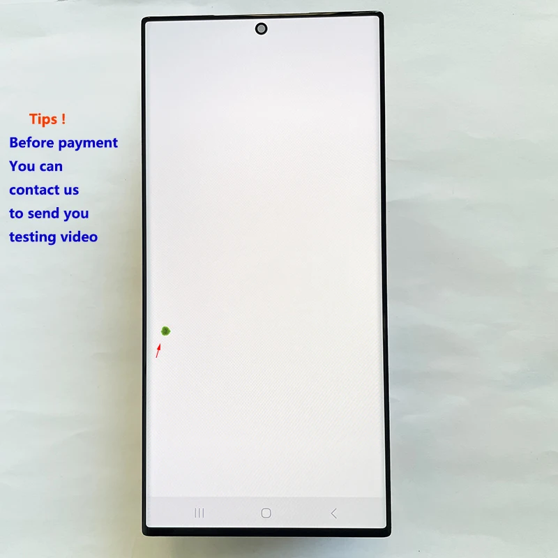NONE AMOLED 6,8 Zoll mit Defektpunkt für Samsung Galaxy S23 Ultra LCD S918 S918B S918U Display Touch Digitizer Montage 8