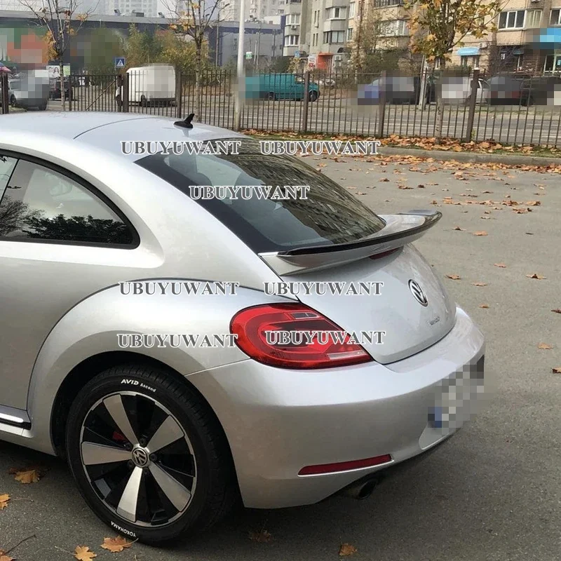 Dla Volkswagen Beetle GSR / G20 2013 2014 2015-2018 Plastik ABS Niepomalowany Kolor Podkładu Tylny Spoiler Skrzydło bagażnika Pokrywa bagażnika