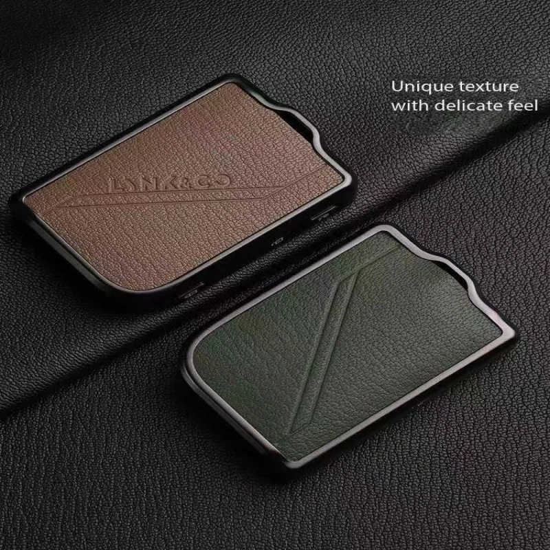 2025 Lynk&Co 03 keycase 06 new energy 01 simple 09 high-end 05 genuine goat skin men's shell metal buckle 07 - Image 3