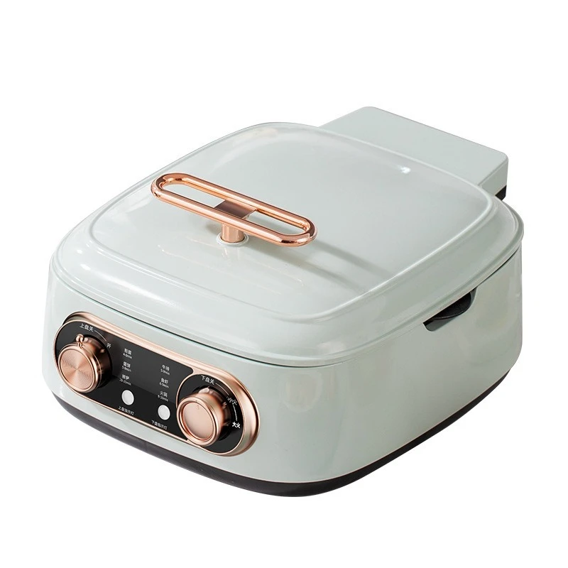 

Multifunctional cooking pot Household removable electric cake pan stall deepened electric hot pot barbecue grilling steaming