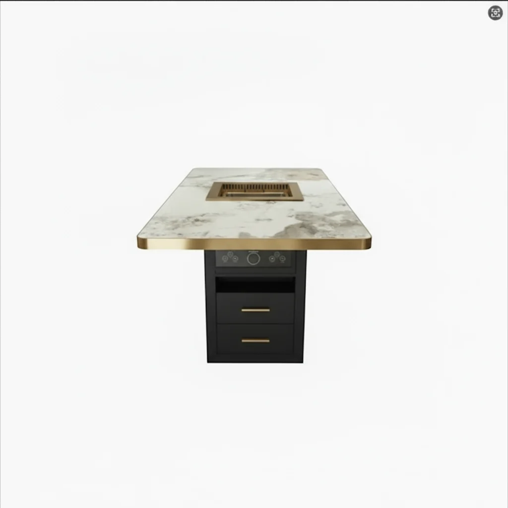 

Столы для хот-пота и корейского гриля для ресторанов, электрические бездымные столы для хот-пота