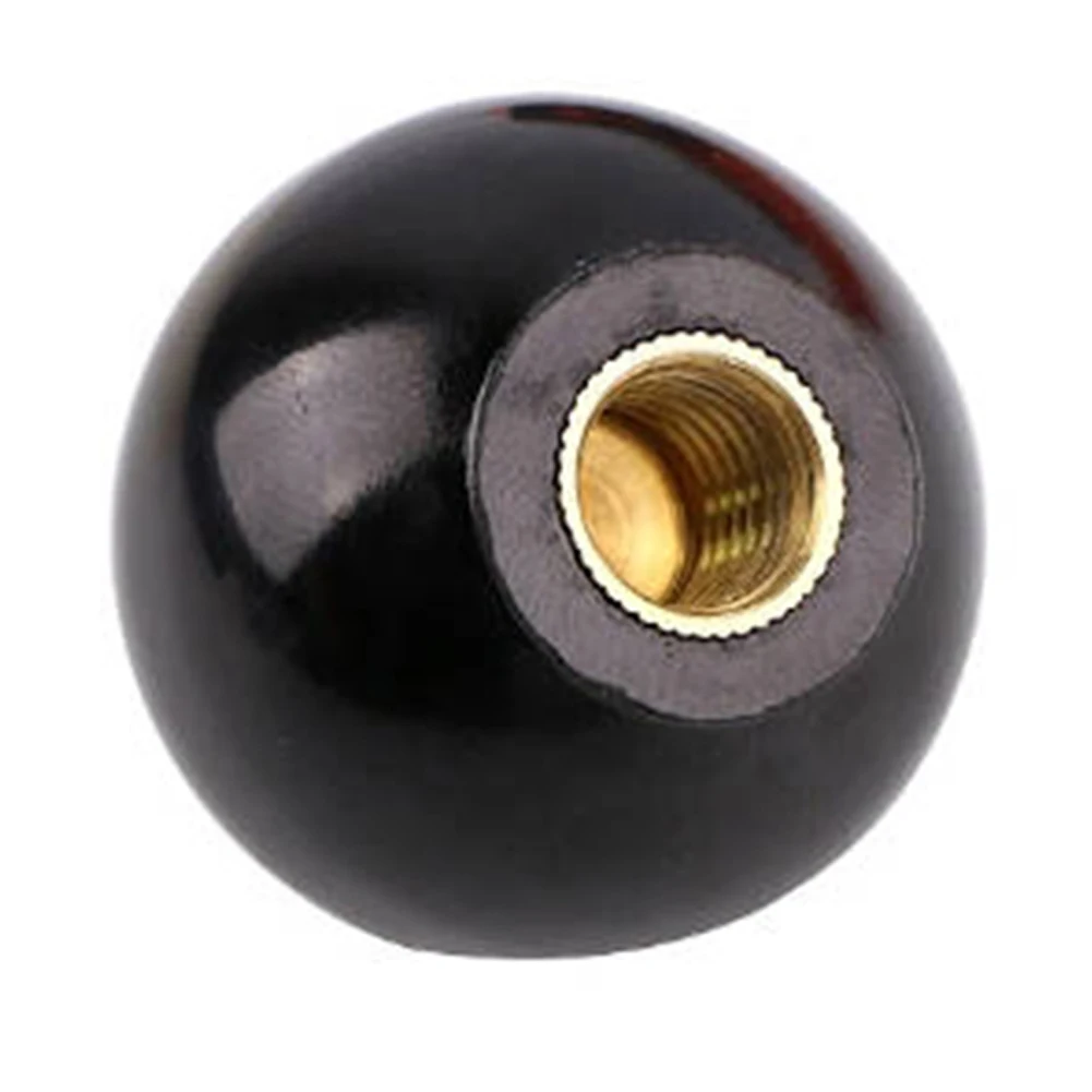 Machine Tool Handle Ball Nut Thread Plastic Clamping 1PC Ball Shaped Head Clamping Nuts Copper Core Knob Hardware