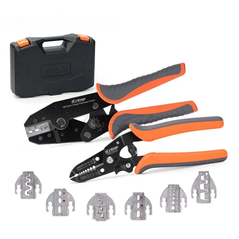 0535 Quick Change Crimping Tool Set OT Copper Nose Plug Spring Insulated Tube Terminal Crimping Tool