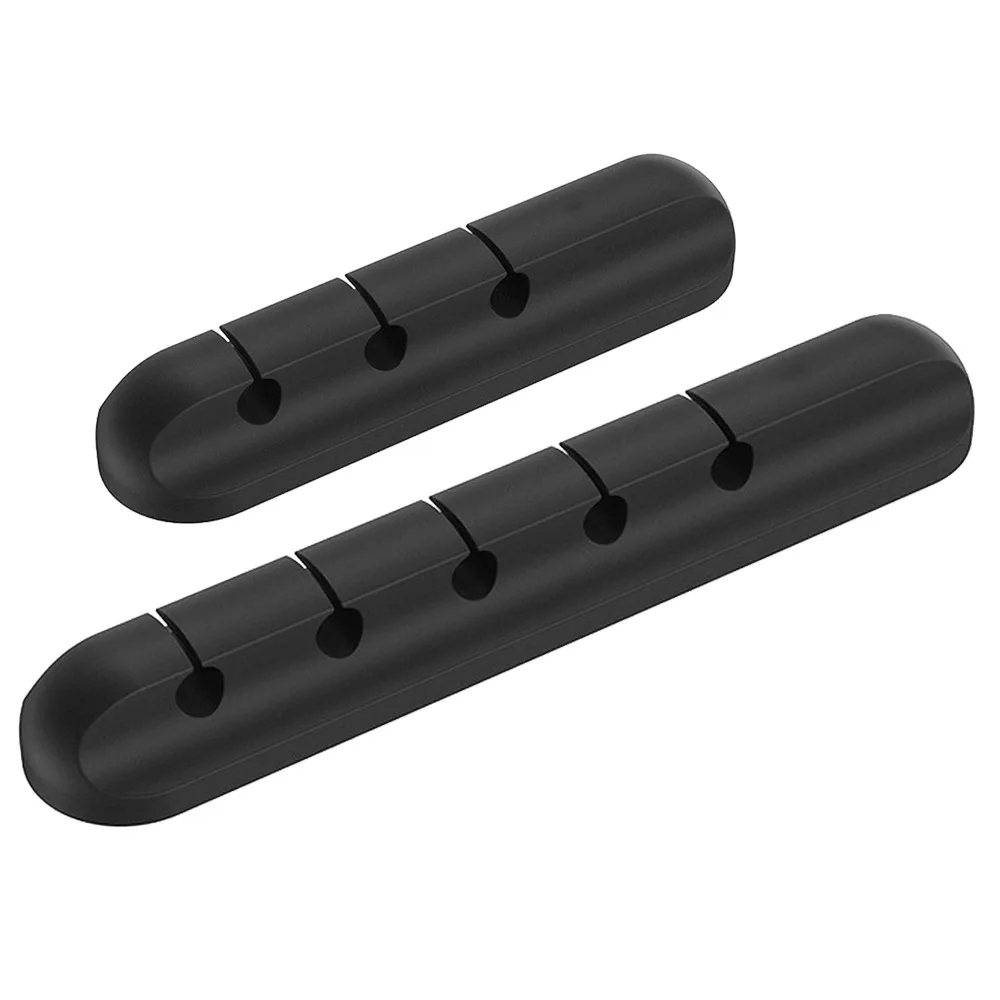 

Adhesive Cable Holder Clips Silicone Cord Management Wire Organizer for Desktop USB Charging Cable for Mouse Headphone Cable