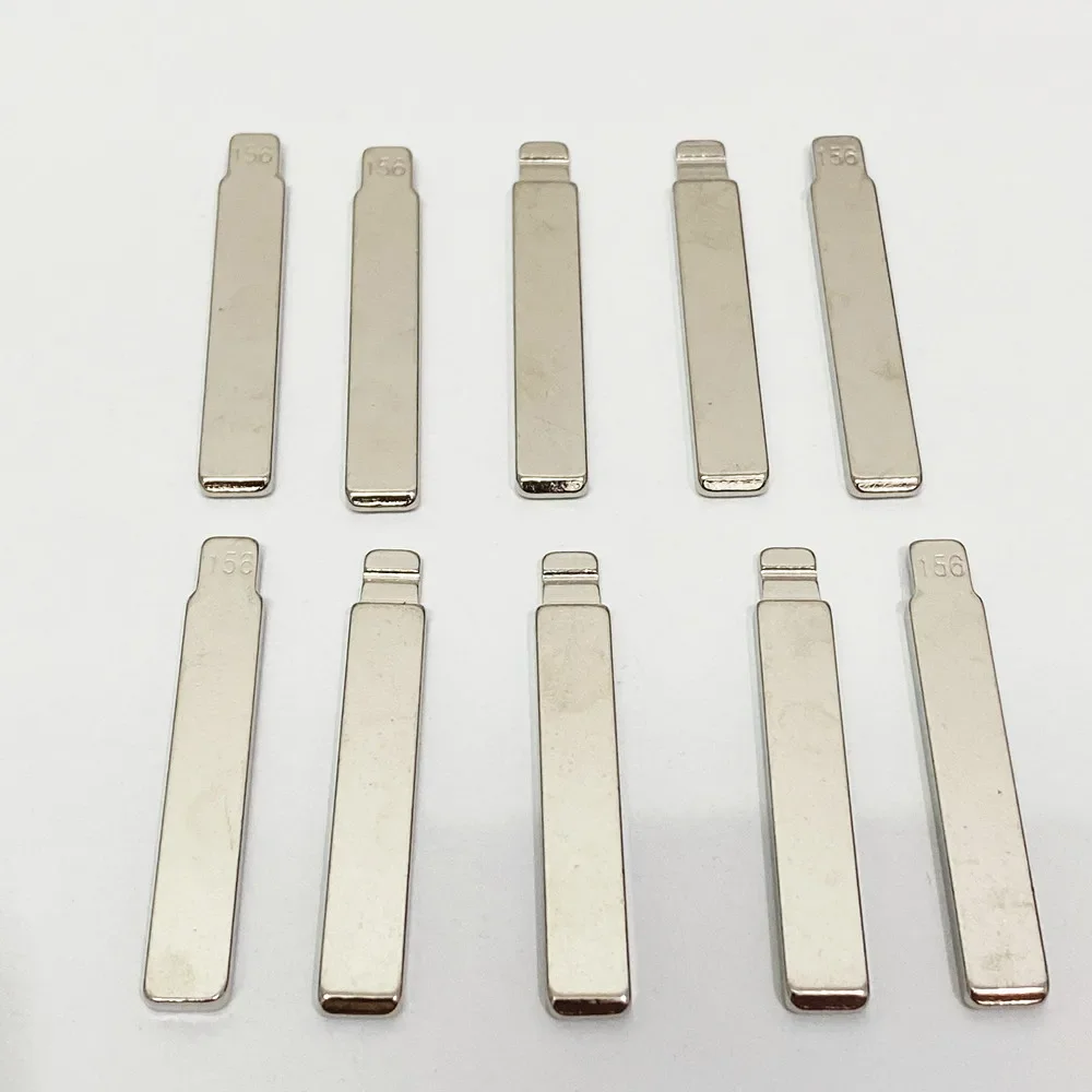 10pcs 156# Flip Car Key Blade for Hyundai Verna Kia K5 KD Metal VVDI JMD Fob Replacement Uncut Blade Car Remote Key Blanks