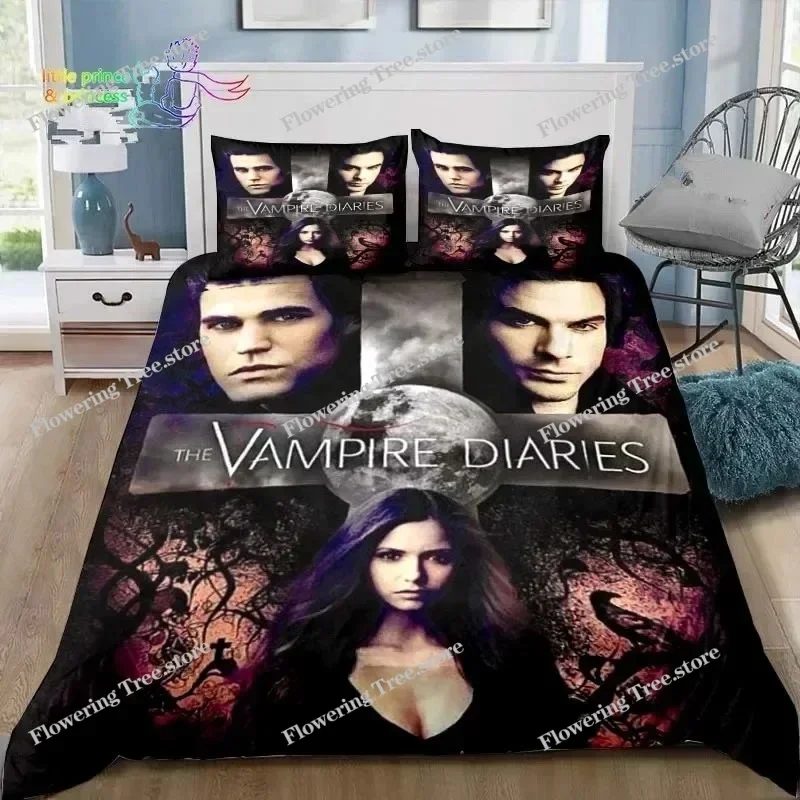 

The Vampire Diaries Bedding Set Single Twin Full Queen King Size Bed Set Adult Kid Bedroom 3D Print029