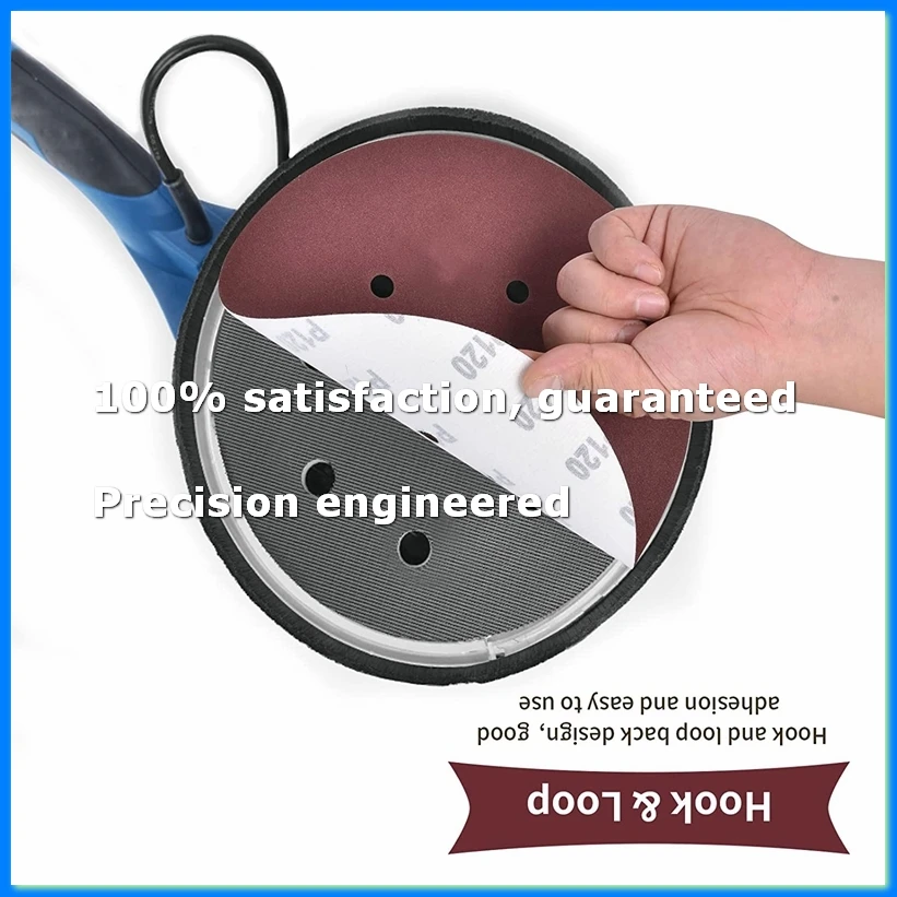 

30Pcs 225mm Sanding Discs 120 Grit Hook and Loop Sand Paper Pad 6 Holes Sandpaper for Long Neck Sander Drywall Sander-A73M
