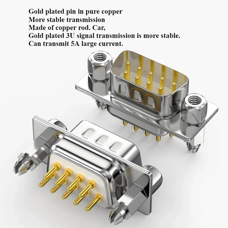 1/3/5/10 قطعة DP9 9Pin ذكر/أنثى مستقيم دبوس DB9 D-sub PCB جبل RS232 المنفذ التسلسلي موصل COM ميناء المقبس مع المسمار المكسرات