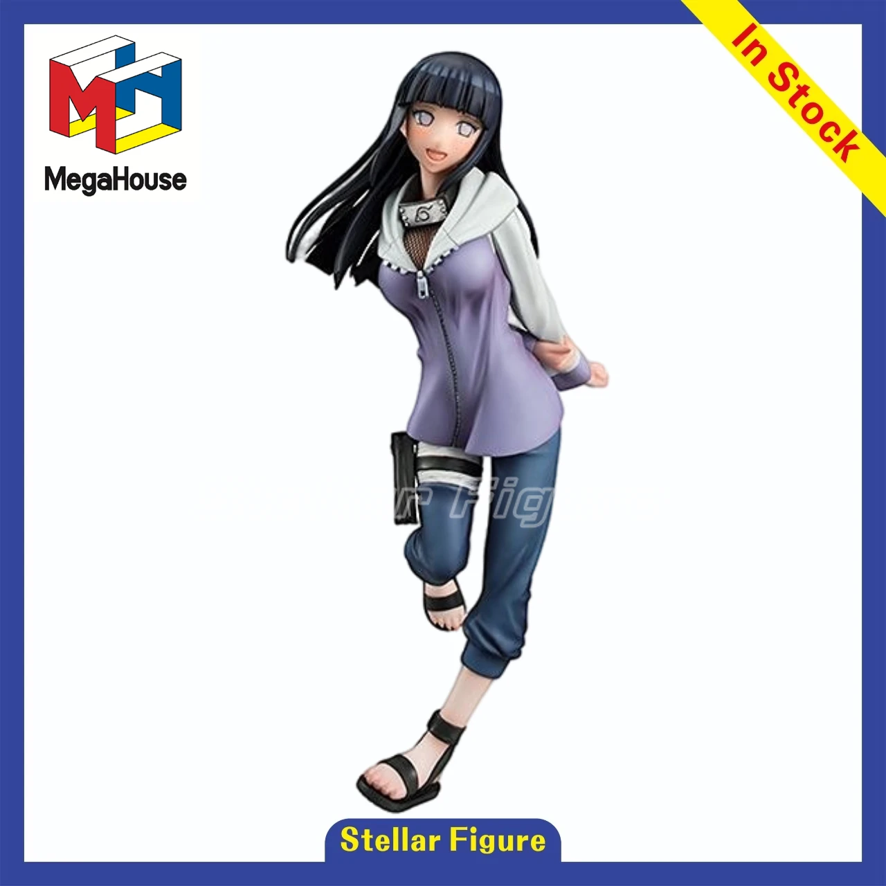 

【SF】In Stock MegaHouse GALS Series NARUTO Shippuden Hyuuga Hinata Figures Model Collection Gift