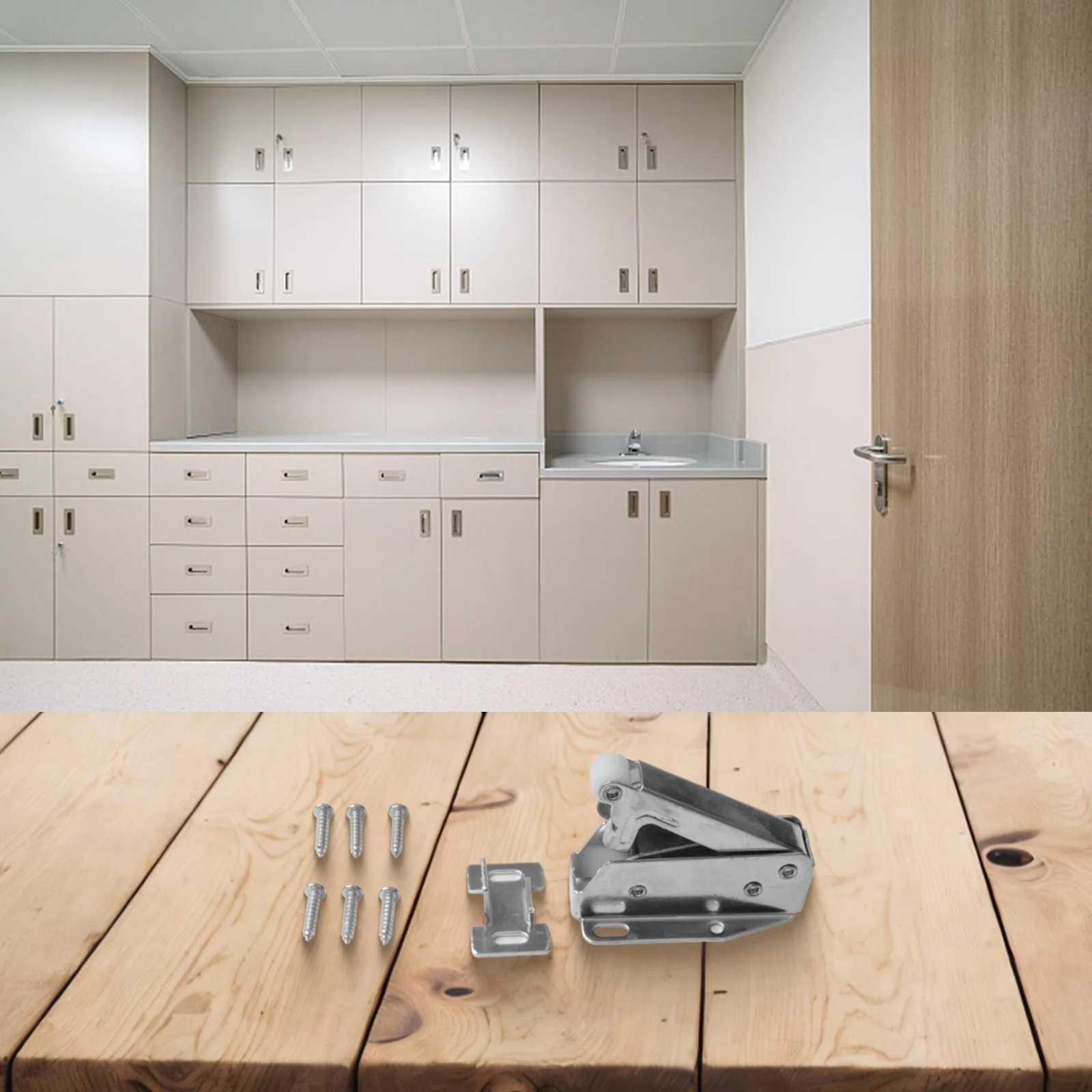 Easy Installation Push To Open System Invisible Cabinet Lock Automatically Opened Cold-rolled Steel Easy To Use