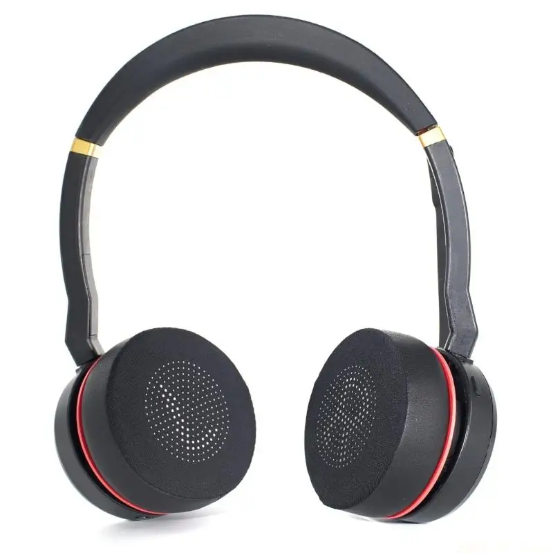 M5TD Cooling Ear Cushions Breathable Hole Feature Soft Sponge Pad for Evolve 75 75+ / 75 UC Sweat Resistant Comfortable