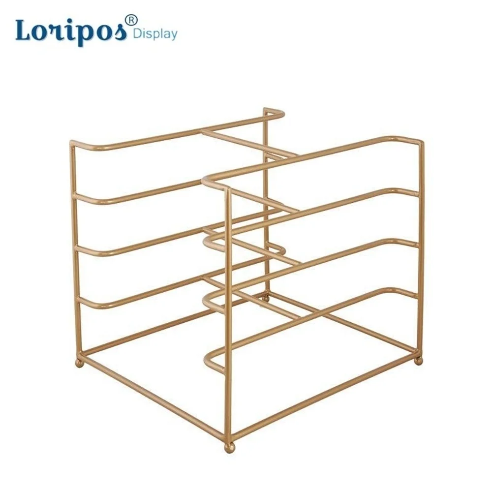 

Metal T Shirt Tray Shirt Display Shelf Coat Exhibition Showing Stand Table Display Prop Desk Shirt Organizer Storage Multi Layer