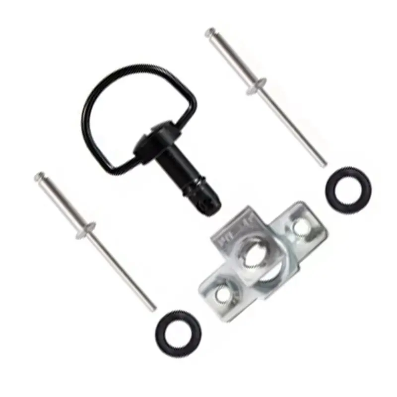 A60E-Universal Quick Release D-Ring Turn Rivet Race Fairing Fastener 14Mm For Motorcycle Bodywork Panels Clips Kit Black