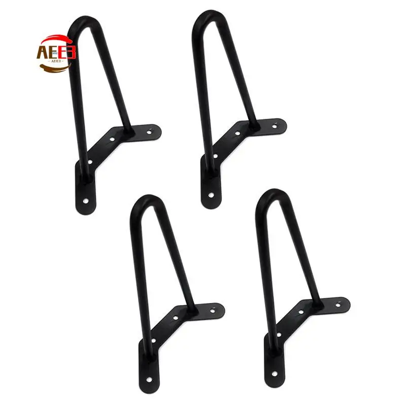 

AEE3-4PCS Metal Hairpin Leg Coffee Table Leg 250MM Iron Desk Leg End Coffee Table Leg U-Shaped Table Leg Support Racks Stand