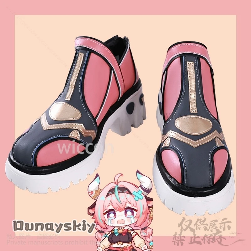 Varesa Anime Gioco Genshin Impact Scarpe Cosplay Puntelli Rosa Sport Dolce Y2K Stili Per Ragazze Donna Halloween Natale Personalizzato