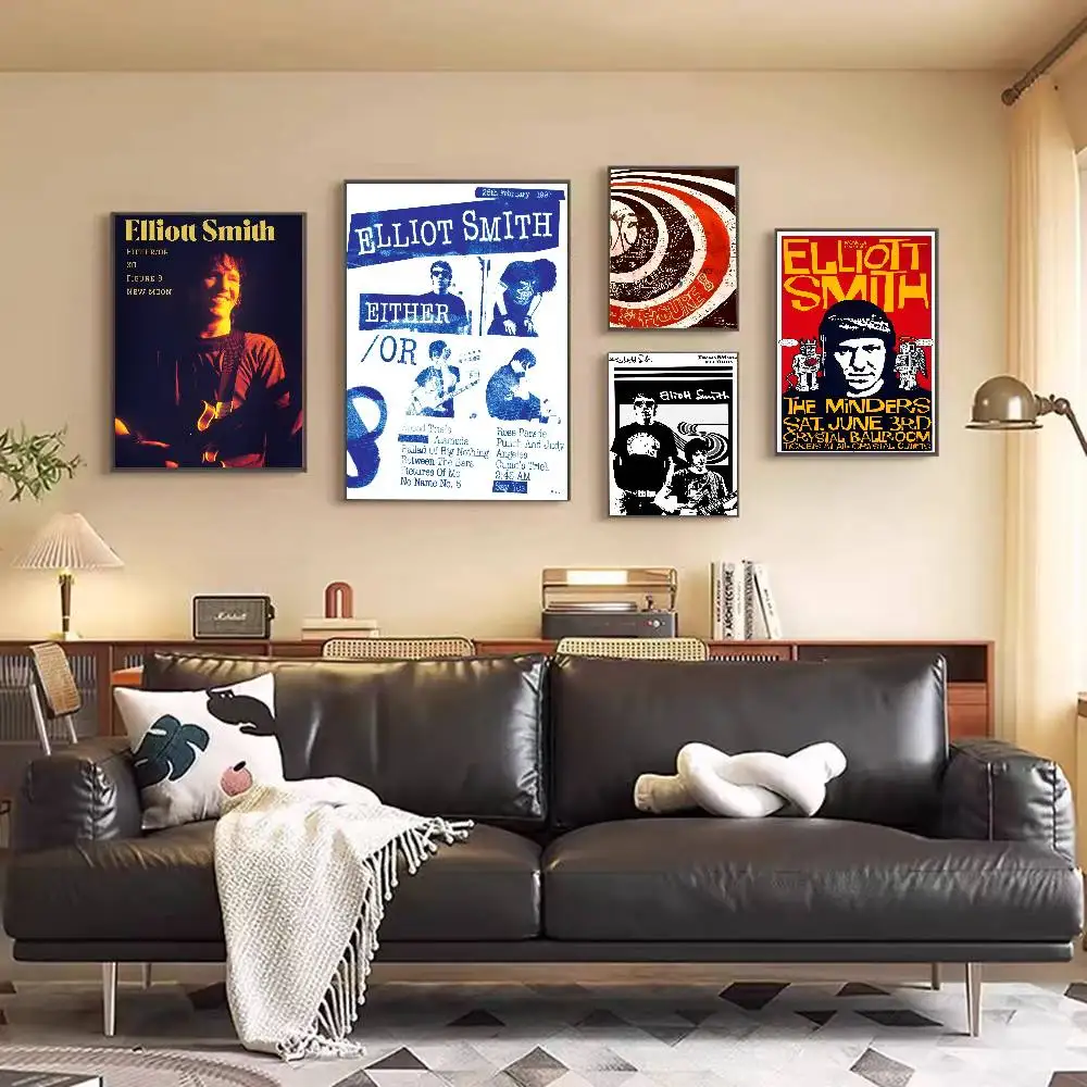 Singer Elliott Smith Classic Anime Anime Posters Sticky Whitepaper Prints Posters Artwork Kawaii Room Decor