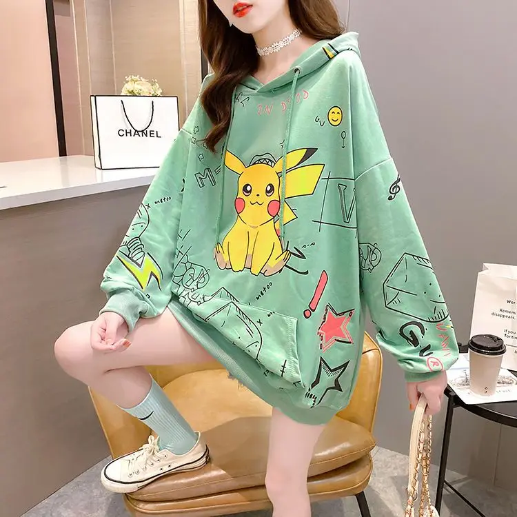 2024 New Cospaly Anime Pikachu Plush Hoodie Cute Cartoon Student Sweatshirt Adult Personalised Jacket Halloween Costume Top