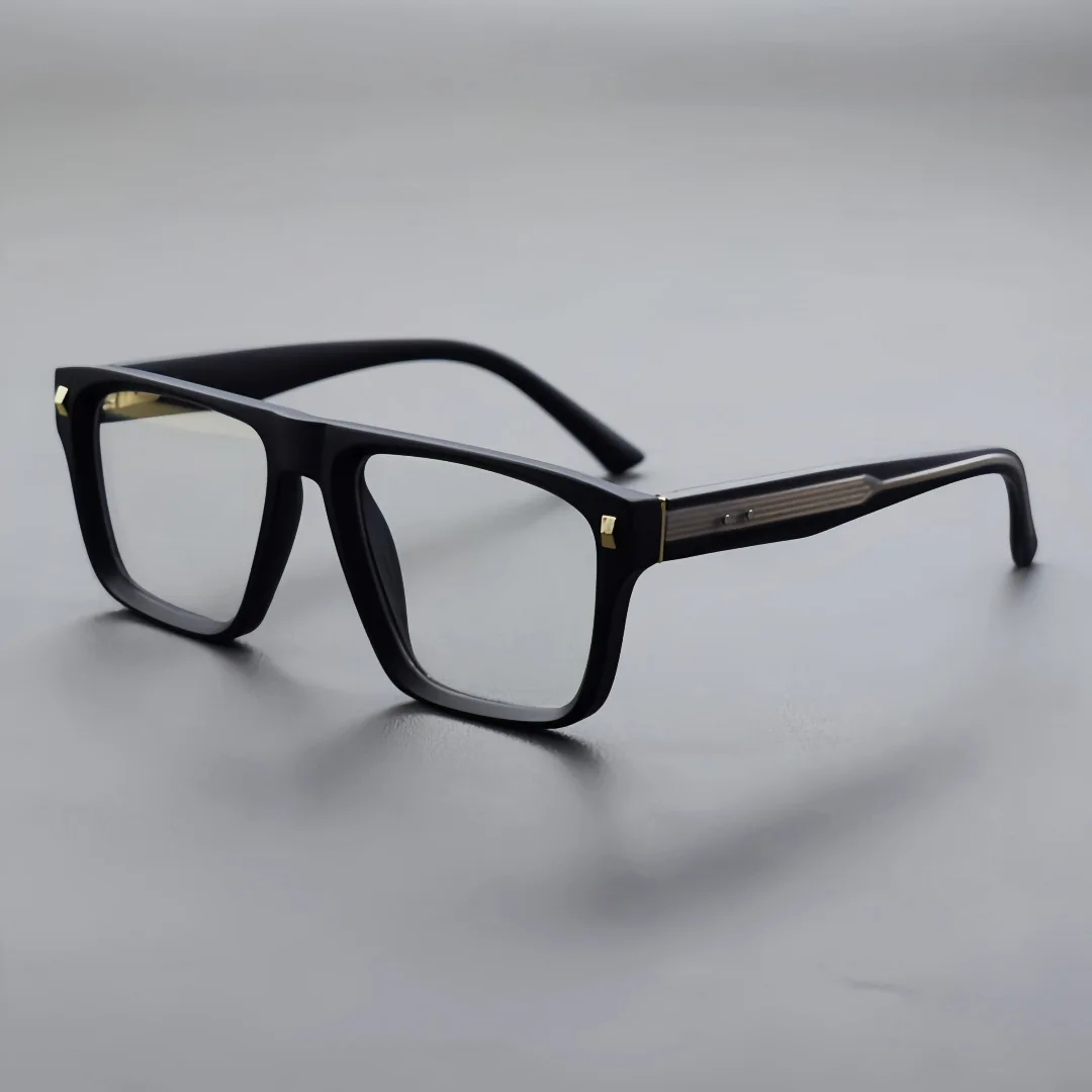 BETSION Fashion TR90 Eyeglasses Frames For Men Women Spring Hinge Blue Light Blocking Lenses Square Optical Glasses