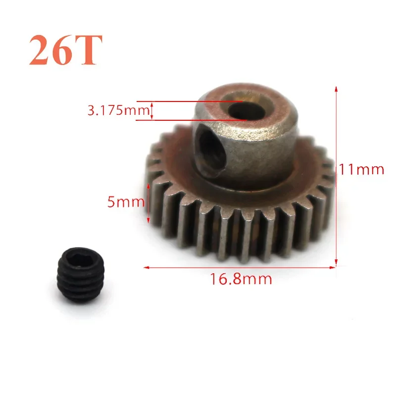 11184 Metal Diff Engrenagem Principal 64T 11181 Engrenagens de Pinhão de Motor 21T Caminhão 1/10 Peças RC HSP BRONTOSAURUS Himoto Amax Redcat Excede 94111