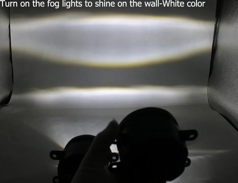 Led Fog Lights Lens White Yellow for GWM Haval H2 Facelift 2015 2016 2017 2018 2019 2020 2021 Optional Angel Eyes Ring DRL Halo detail image 12